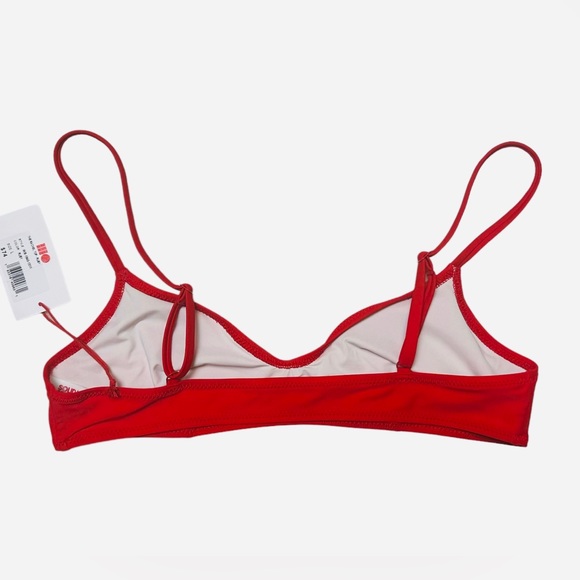 New Solid and Striped The Rachel Bikini Top 
In Ruby / Red NWT - Picture 3 of 4